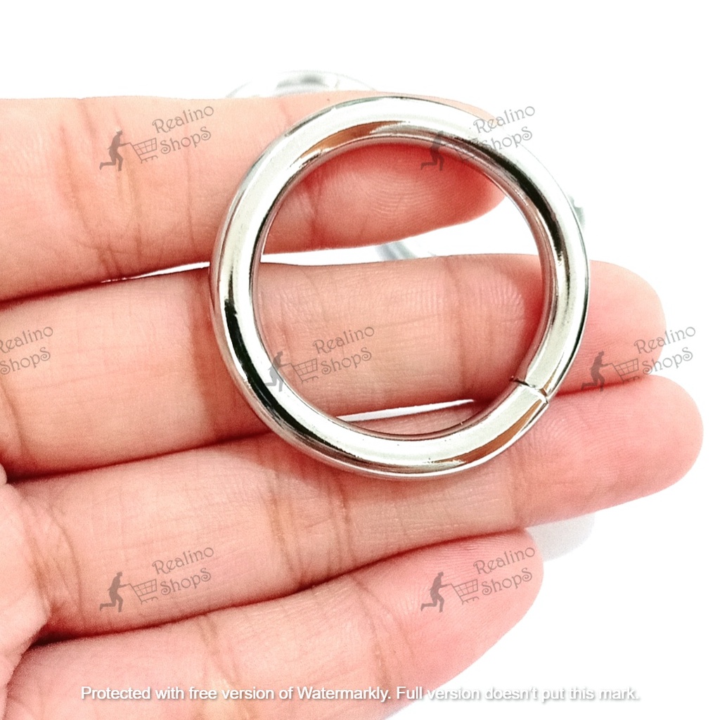 RING BULAT / RING O - 2.5CM NEKEL (KUALITAS TEBAL)