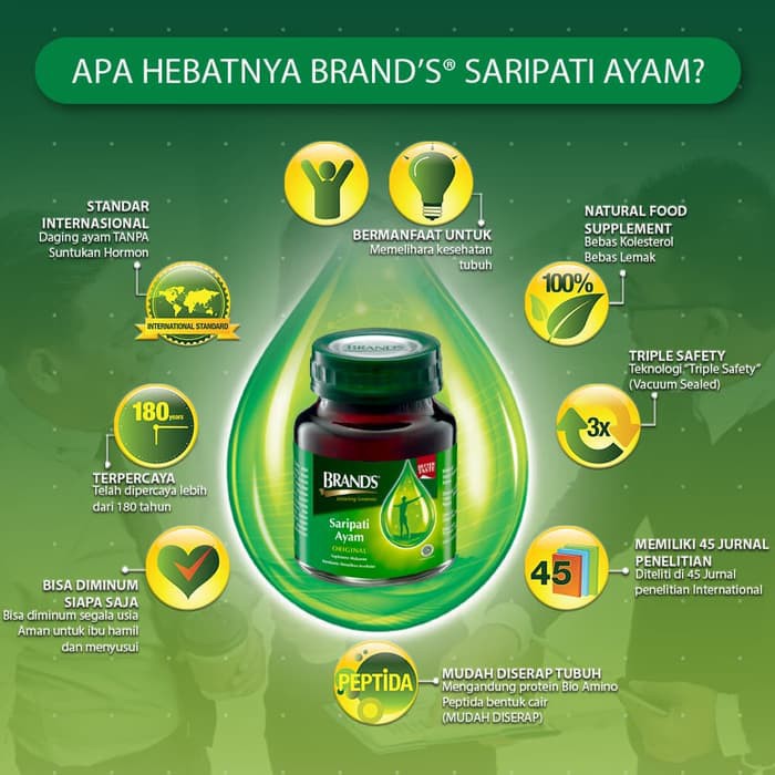 Brands saripati ayam dengan Cordyceps (kemasan 70gram)