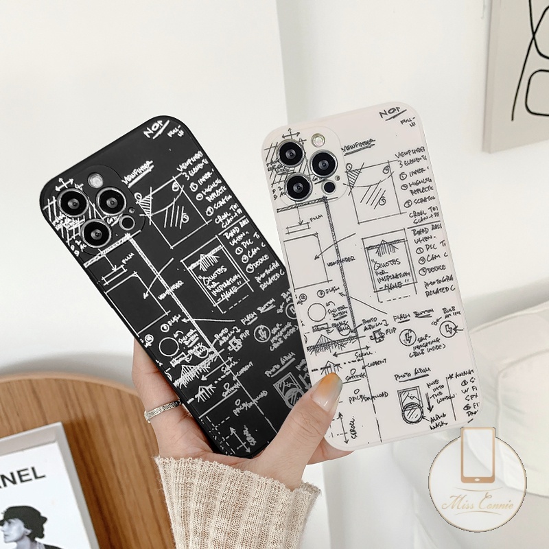 Soft Case Desain Draft Math Untuk Oppo A12 A57 A95 A76 Reno 7 A74 A15 A54 A9 A5S A94 A7 A16 A5 A53 A11 A92 A96 A36 A3S A12E Reno 4 5F 4 5F