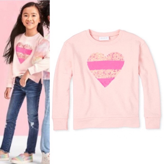 girls flip sequin sweatshirt