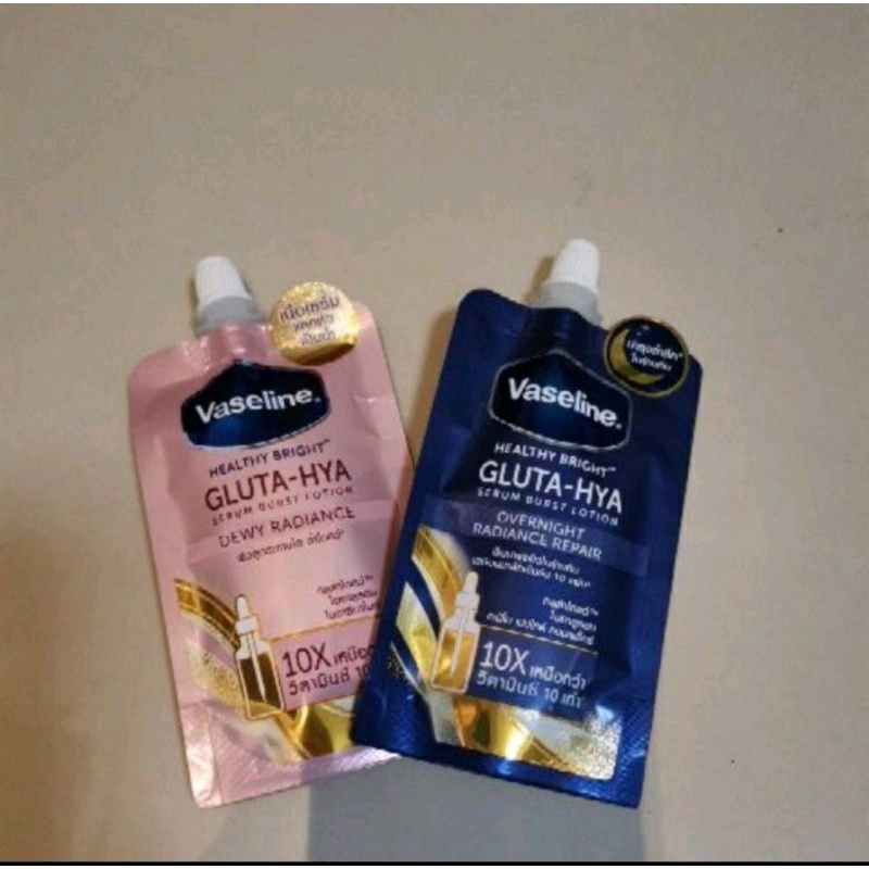 VASELINE GLUTA HYA LOTION SACHET ( ORI THAILAND )