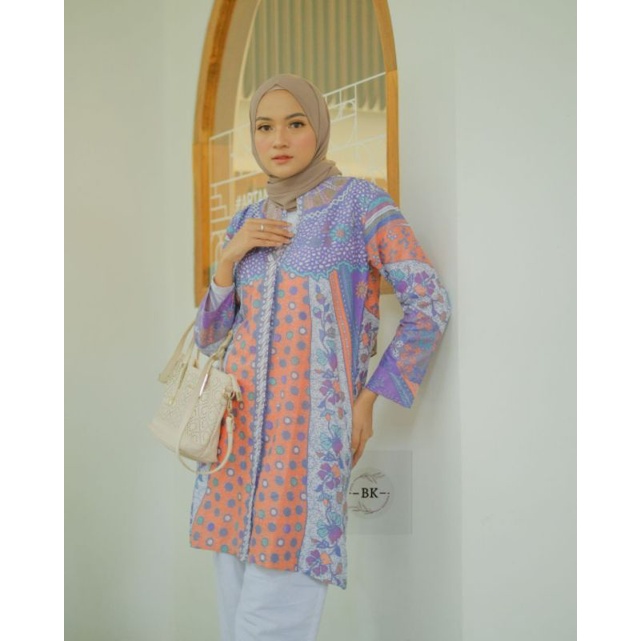 atasan batikTunik soft batik kanza