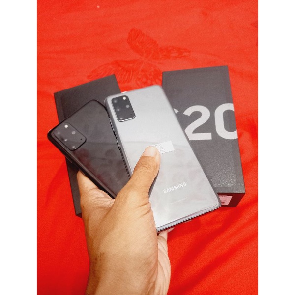 Samsung s20 plus fullset 128gb sein handphone hp second seken bekas lengkap murah cod banjarmasin