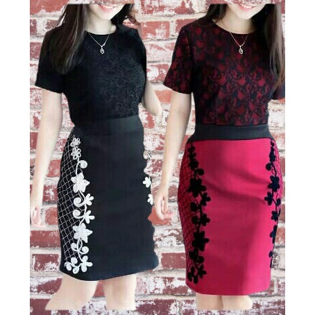 Setelan Baju Wanita Remaja Import Trend Kekinian Murah Modern Model Terbaru 2022 Setelan Rok St. Bru