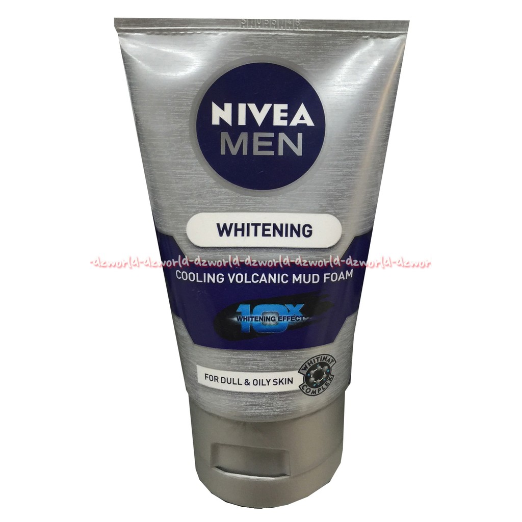 Nivea Men Whitening Cooling Volcanic Mud Pembersih Muka Pria Jerawat