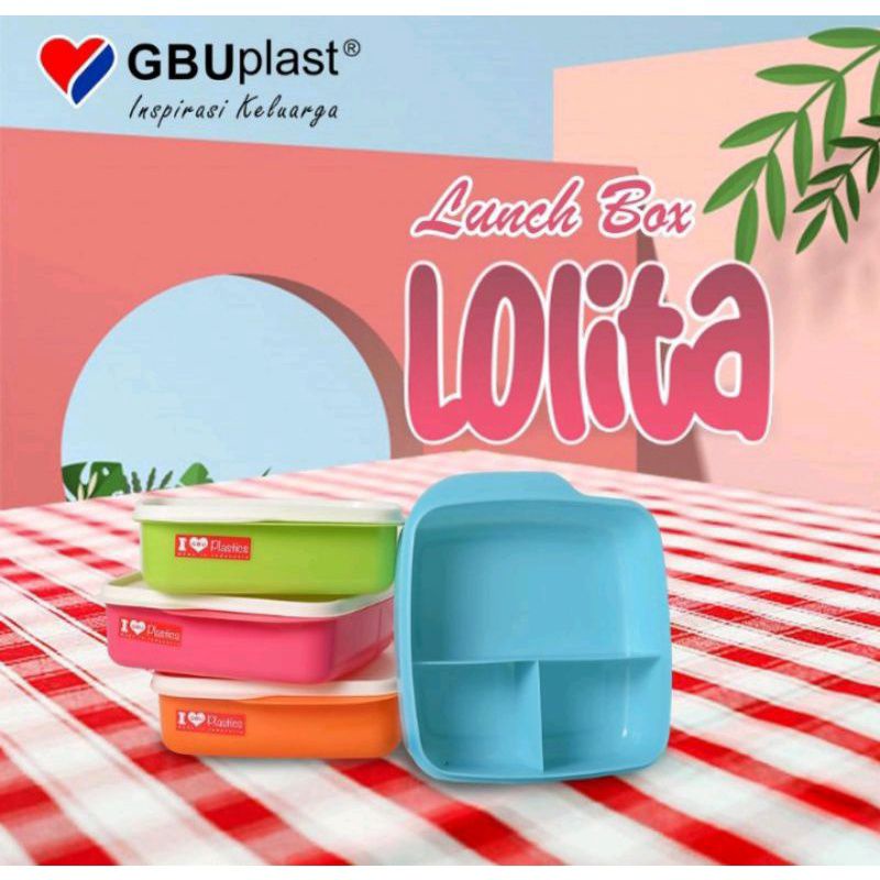 Lunch Box GBU LOLITA Tempat Penyimpanan Makanan Kotak Bekal Nasi Misting