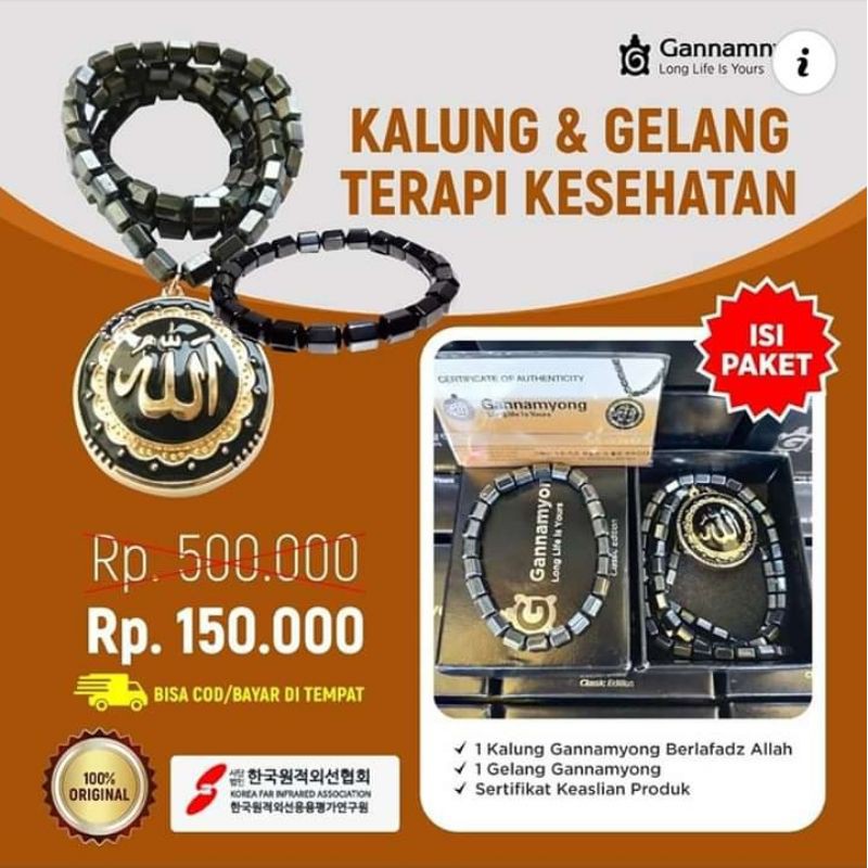 Kalung Terapi Kesehatan Magnet Original