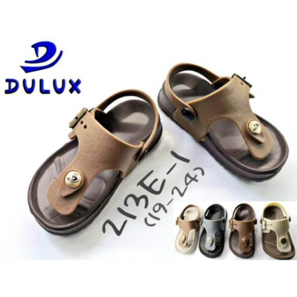 Sandal anak cewe/cowo gesper Jepit Let Dulux 213E-1 tali belakang anak umur 6 bulan sampai 2 tahun