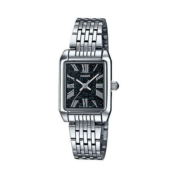 Casio Analog Jam Tangan Wanita Silver Rantai LTP-TW101D-1A Original