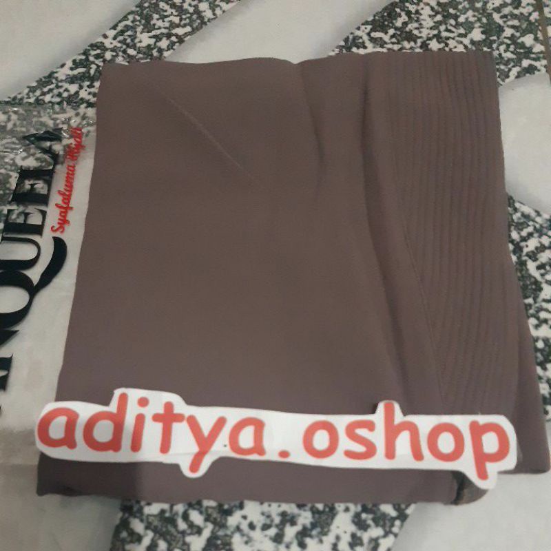 (Bisa COD) Leaf Khimar Cerutty Anqueela Syafaluma-Choco