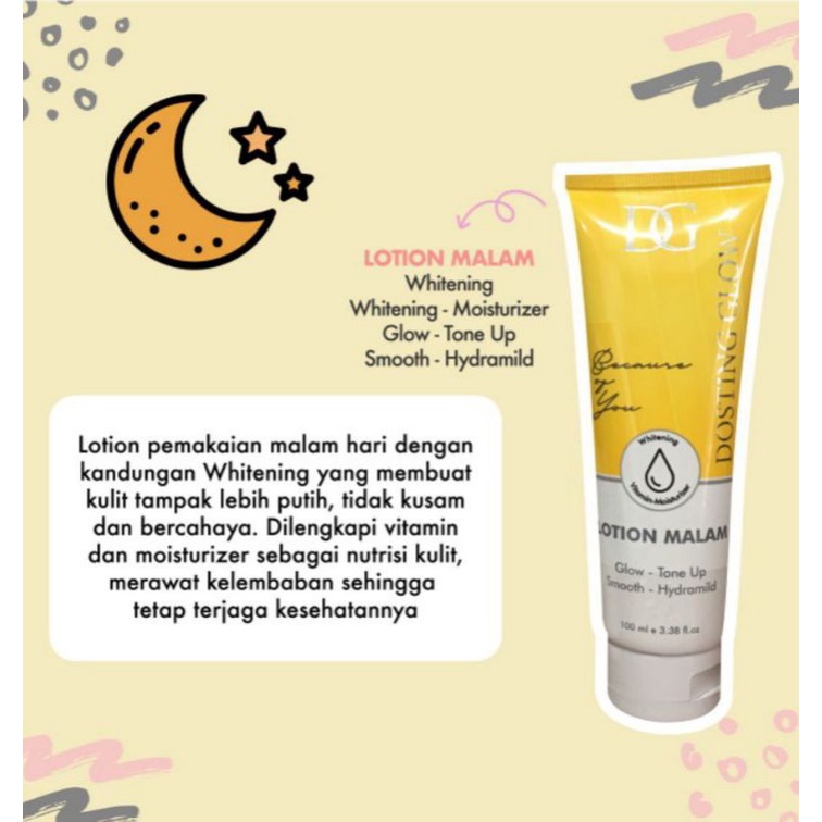 ( DOSTING GLOW )LOTION DOSTING MALAM DOSTING GLOW DOSTING