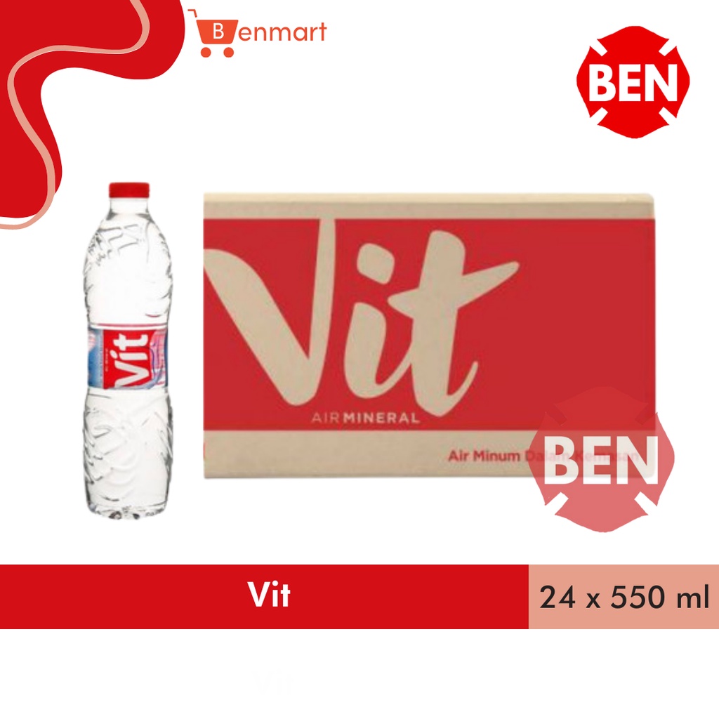 

[DUS] VIT BOTOL 550 ml 550ml 24 PCS - Air Mineral Tanggung Botol Pak Grosir