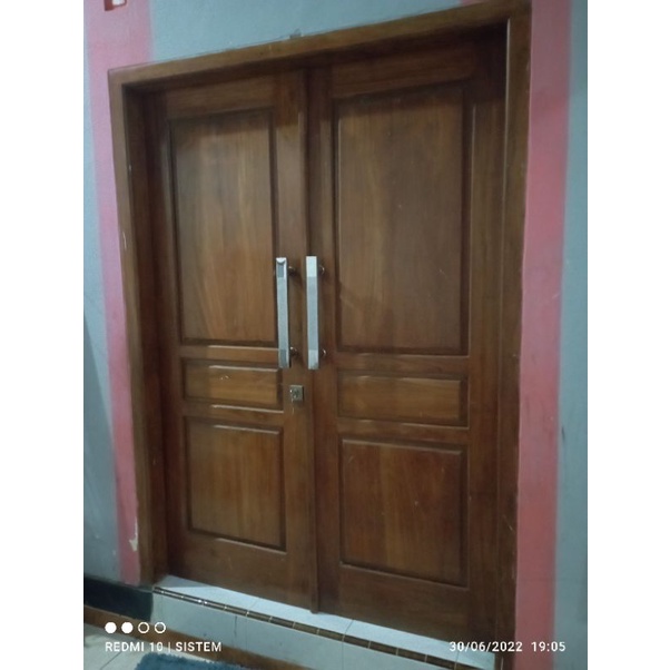 PINTU KUPU TARUNG KAYU JATI