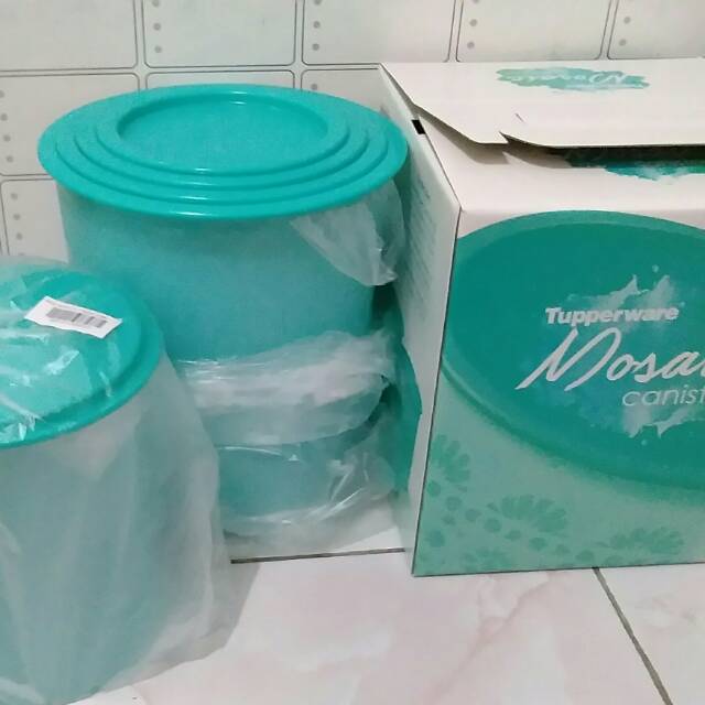 Mosaic Canister Tupperware