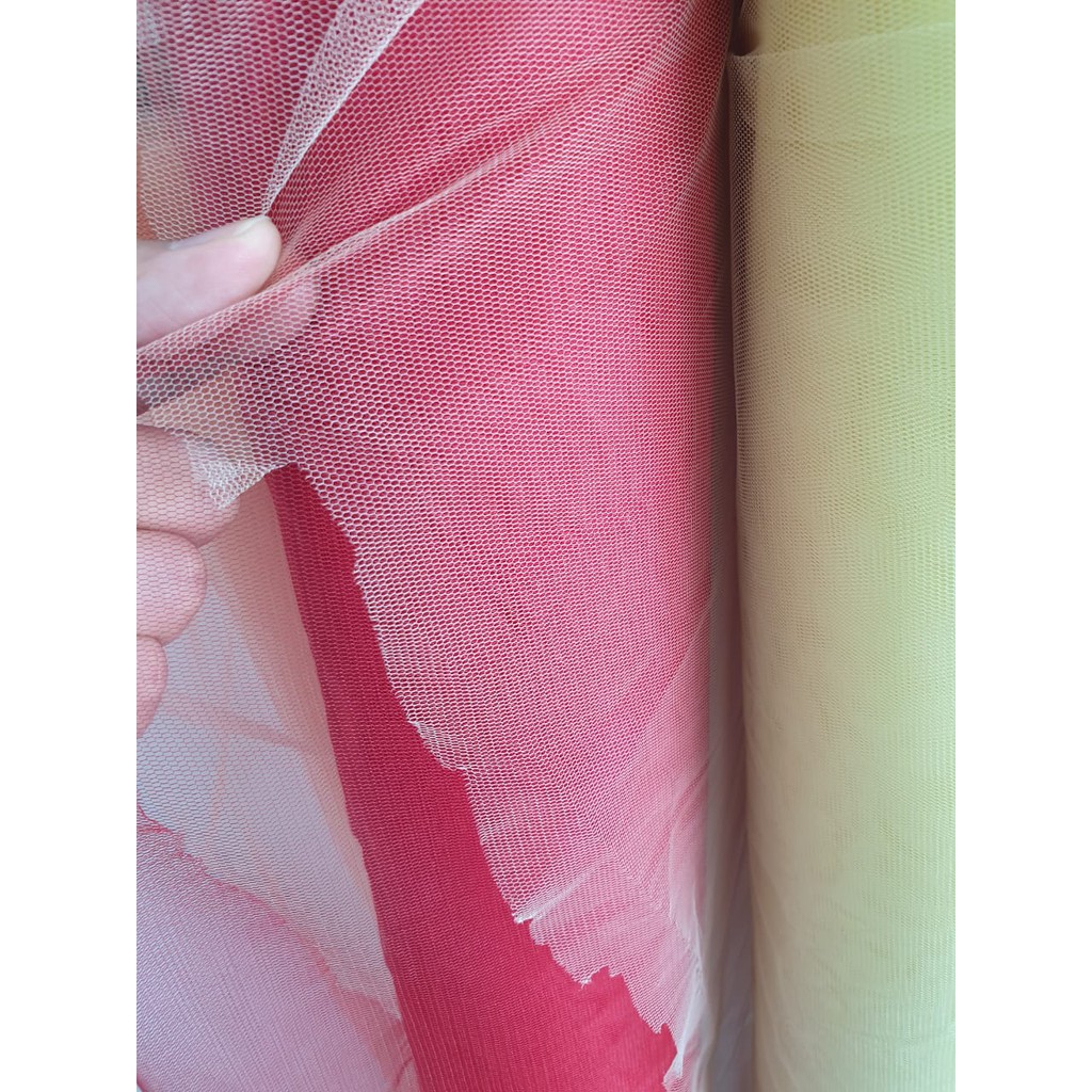 KAIN TILE/ TULLE /TILLE PER METER SEDIKIT KAKU TIDAK HALUS KHUSUS SOUVENIR/DEKORASI/HIASAN AKSESORIS-5