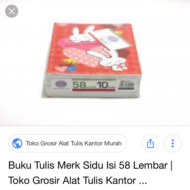 

Buku tulis sidu 58 lembar