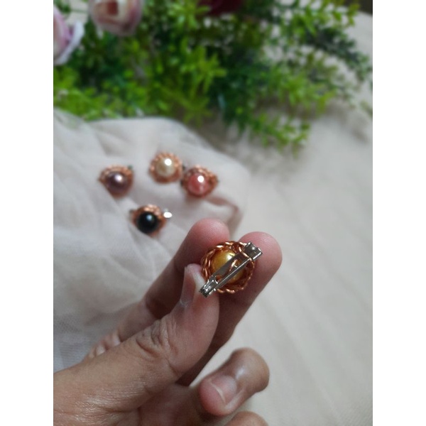 Bros Dagu Bros Kecil Bros Dagu Kecil Bros murah Peniti Bros Aksesoris Wanita Aksesoris Jilbab-2