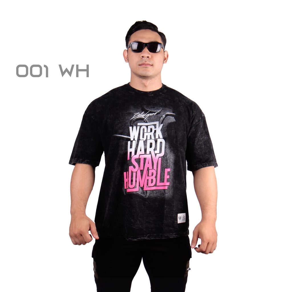 Kaos Washed Oversize Streetwear Pria Wanita Blindsport Washed WH