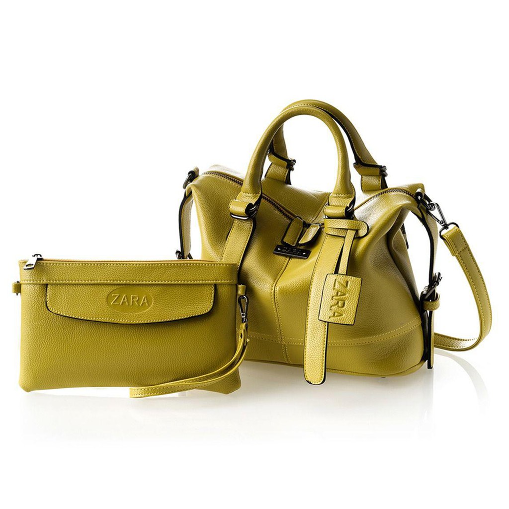 New arrival Tas set 2in1 wanita branded impor batam merek ZARA Leciel kode 1457 promo