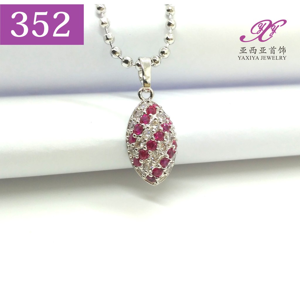 

Liontin Permata Lapis emas putih Perhiasan imitasi Yaxiya Jewelry 352