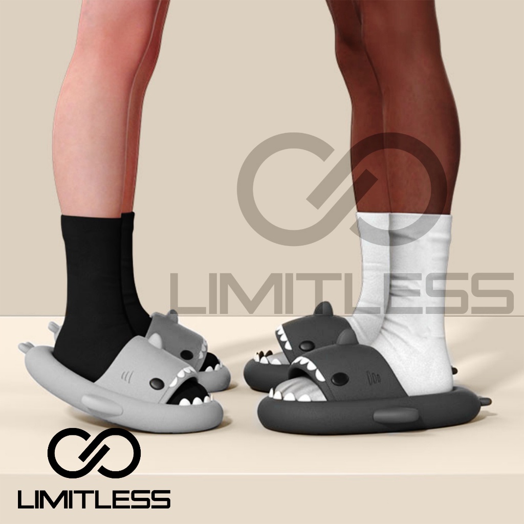 Sandal Hiu Wanita Dewasa Sendal Baby Shark Kartun Sandal Shark Couple Ringan Sendal Rumah Cewek Bahan Eva