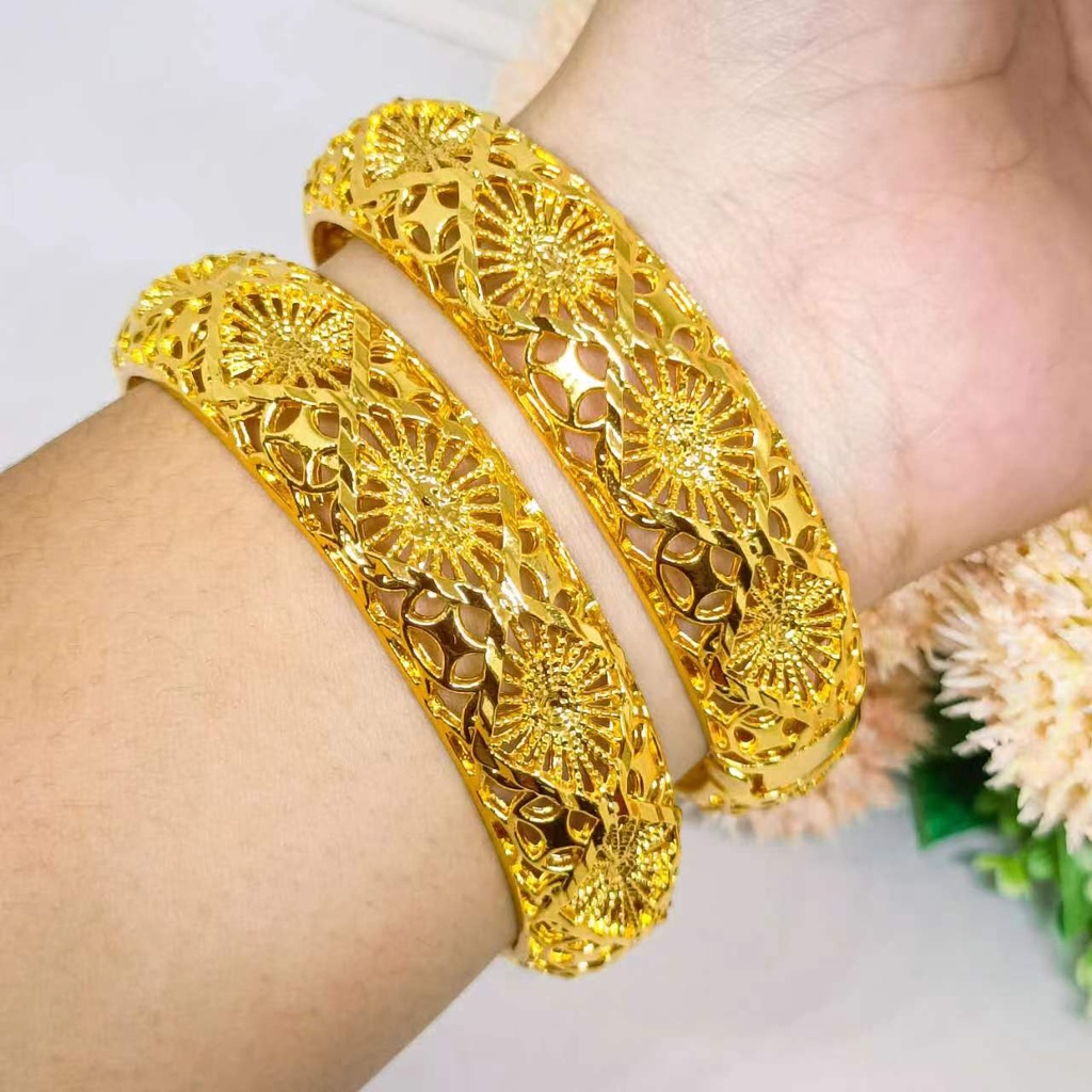 Gelang Kroncong xuping perhiasan lapis Emas 24k