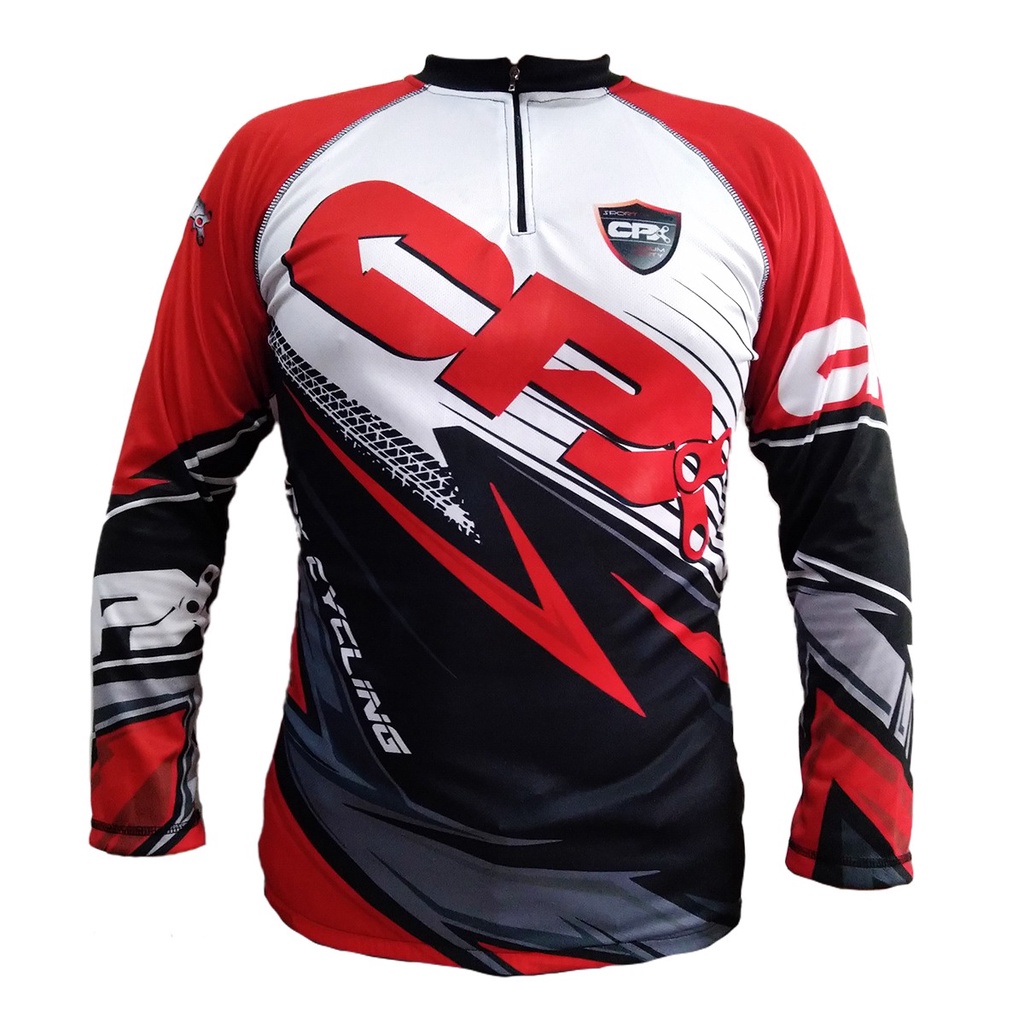 Cpx Sport Set Cycling Jersey Baju Gowes MTB Plus Celana Sepeda Training Panjang