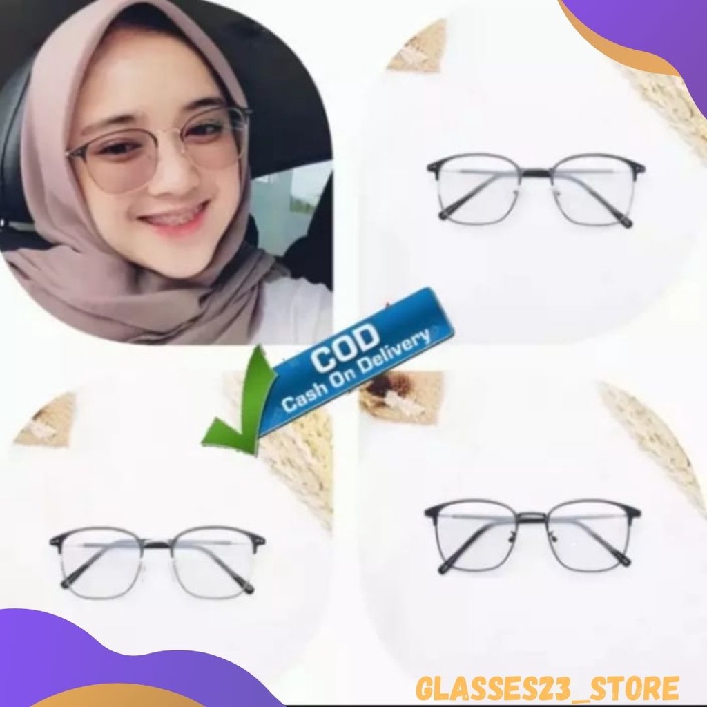 KACAMATA PHOTOCROMIC RIBEN FRAME OPTIK TITANIUM KACAMATA WANITA PRIA TERBARU UNISEX