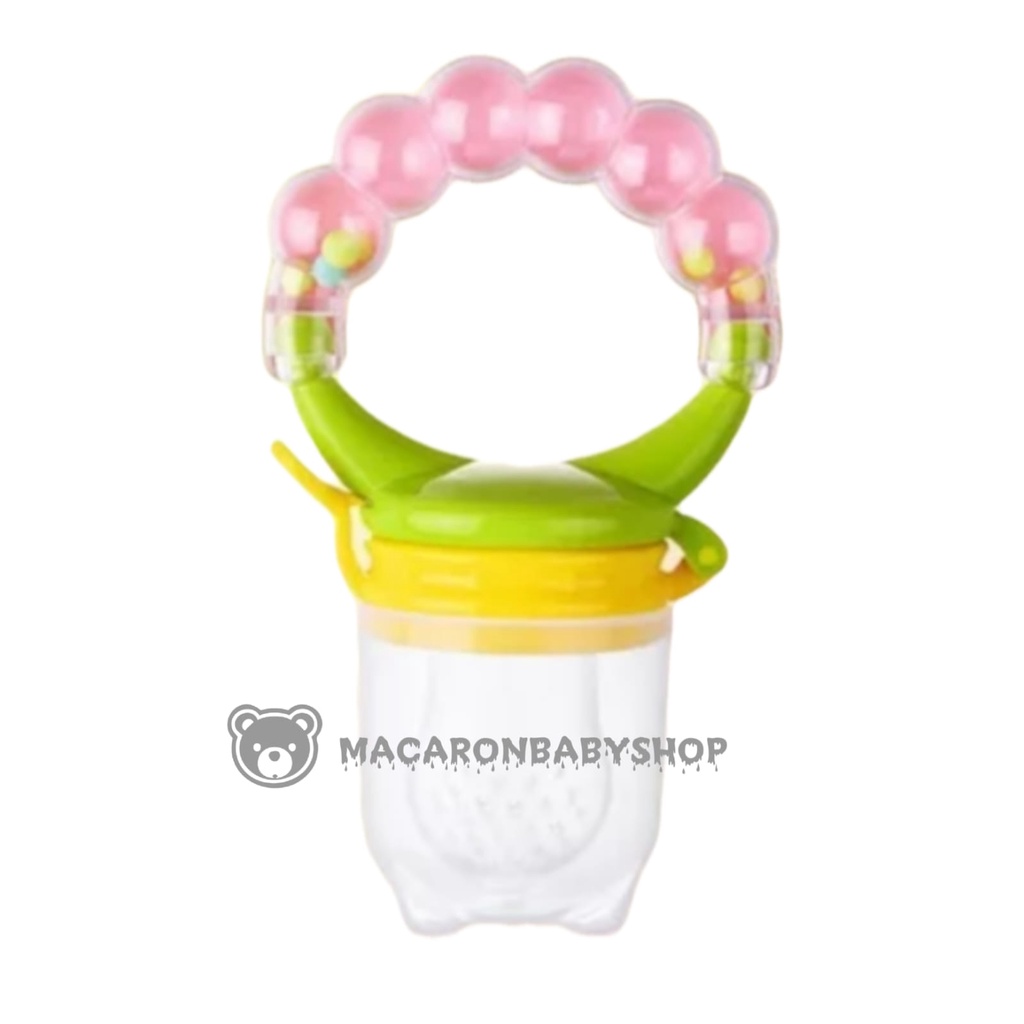 Empeng buah bayi/empeng buah baby/empeng buah dan sayur/empeng buah gigitan bayi empeng buah ukuran-E. Rattle Pink