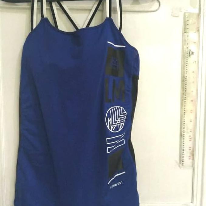 ~ PROMO KAOS OLAHRAGA WANITA MUSLIM~ (N) REEBOK LES MILLS / LESMILLS WOMEN TANK BLUE TEE LM SALE