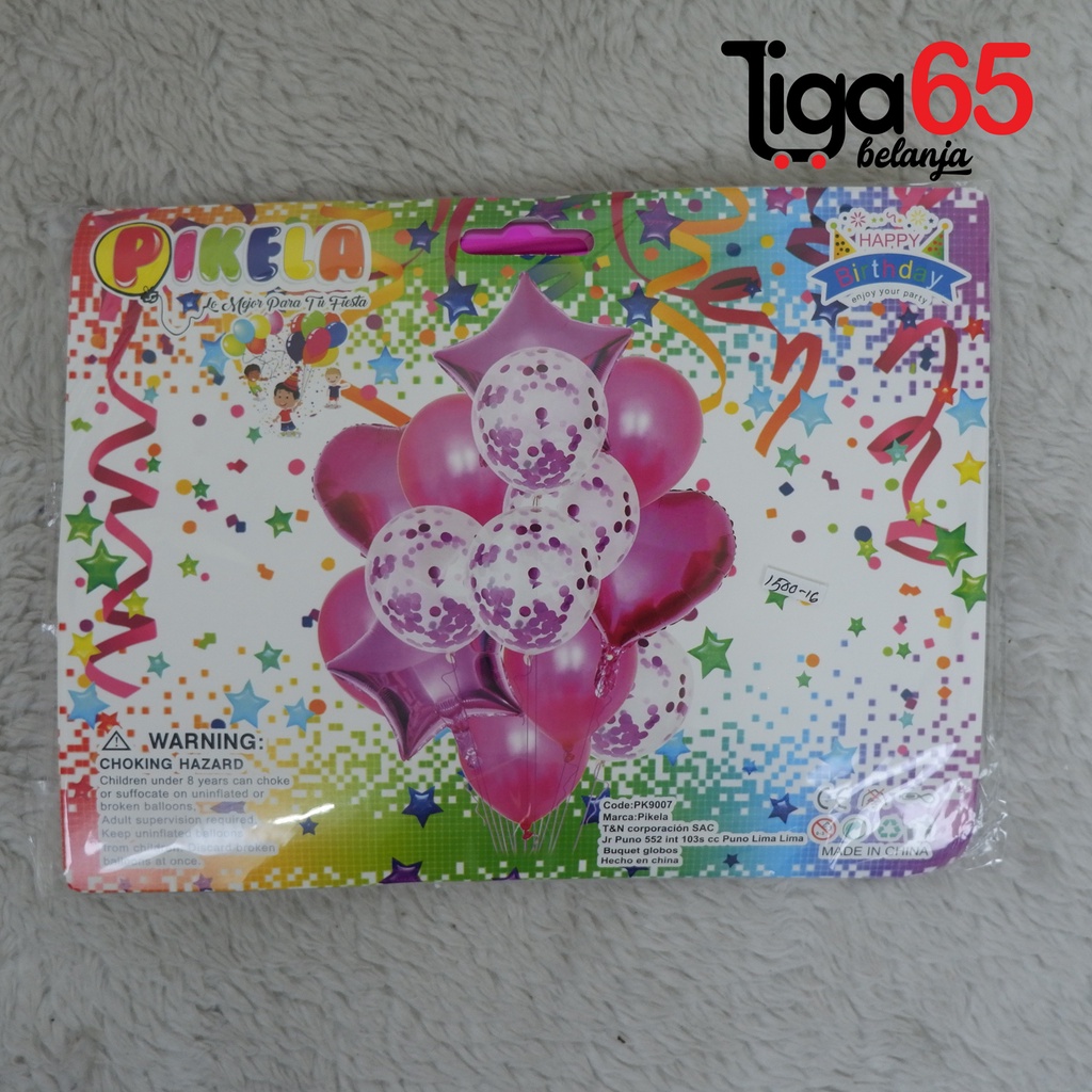 365 BALON ULTAH 1500-16 #41102 Balon Helium Balon Bentuk Bintang dan Love