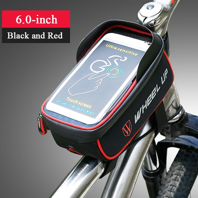 Tas Sepeda Wheel Up Waterproof Smartphone 6 Inch - 023 - Red/Black