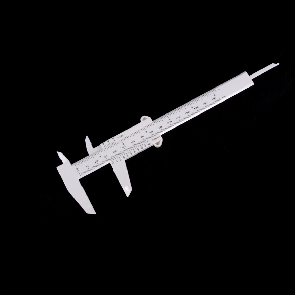 NewBaby 6 Inch 150mm Plastic Ruler Sliding Gauge Vernier Caliper Jewelry Measuring tool ID