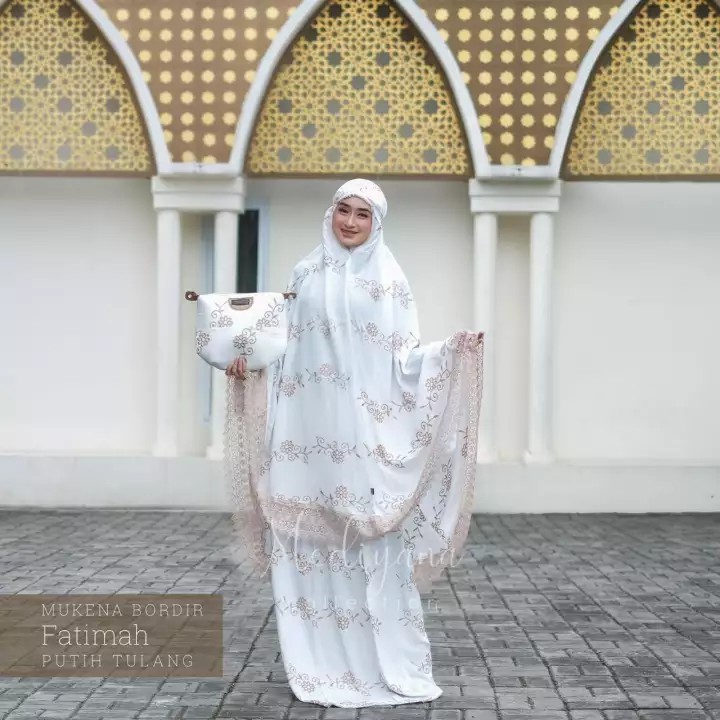 Mukena Set Katun Rayon Impor Termurah Mukena Dewasa Bordir Mewah 2022