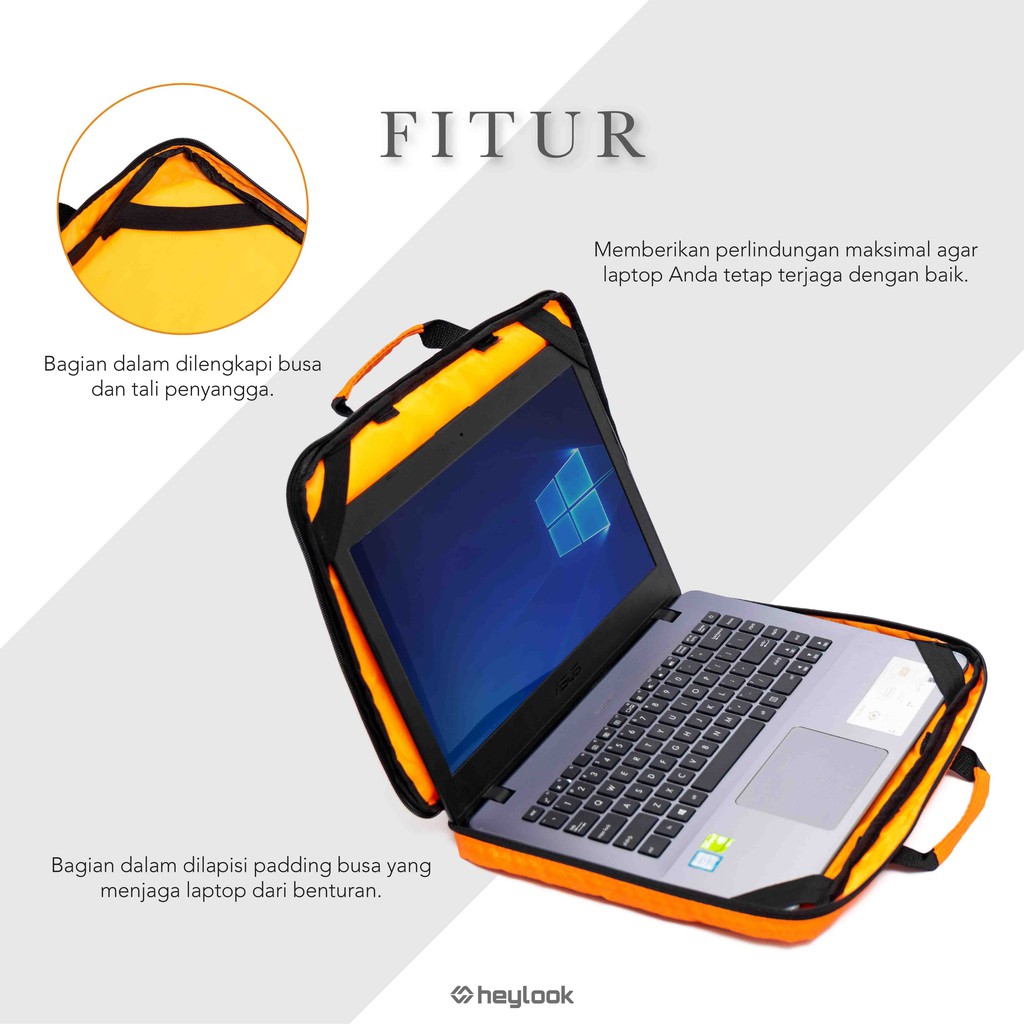 HEYLOOK Project - Tas Laptop SUMMER Tas Jinjing Case Pelindung Leptop Cover 14&quot; Asus  Acer Toshiba Samsung Hp