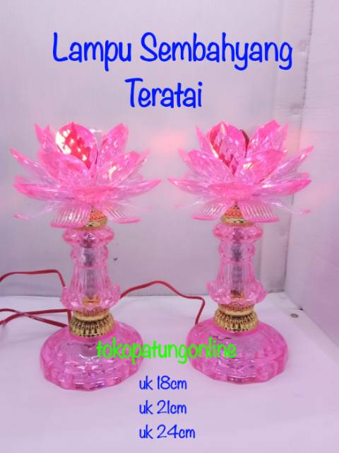 Lampu Sembahyang Teratai uk 17 uk 19 uk 21 uk 24