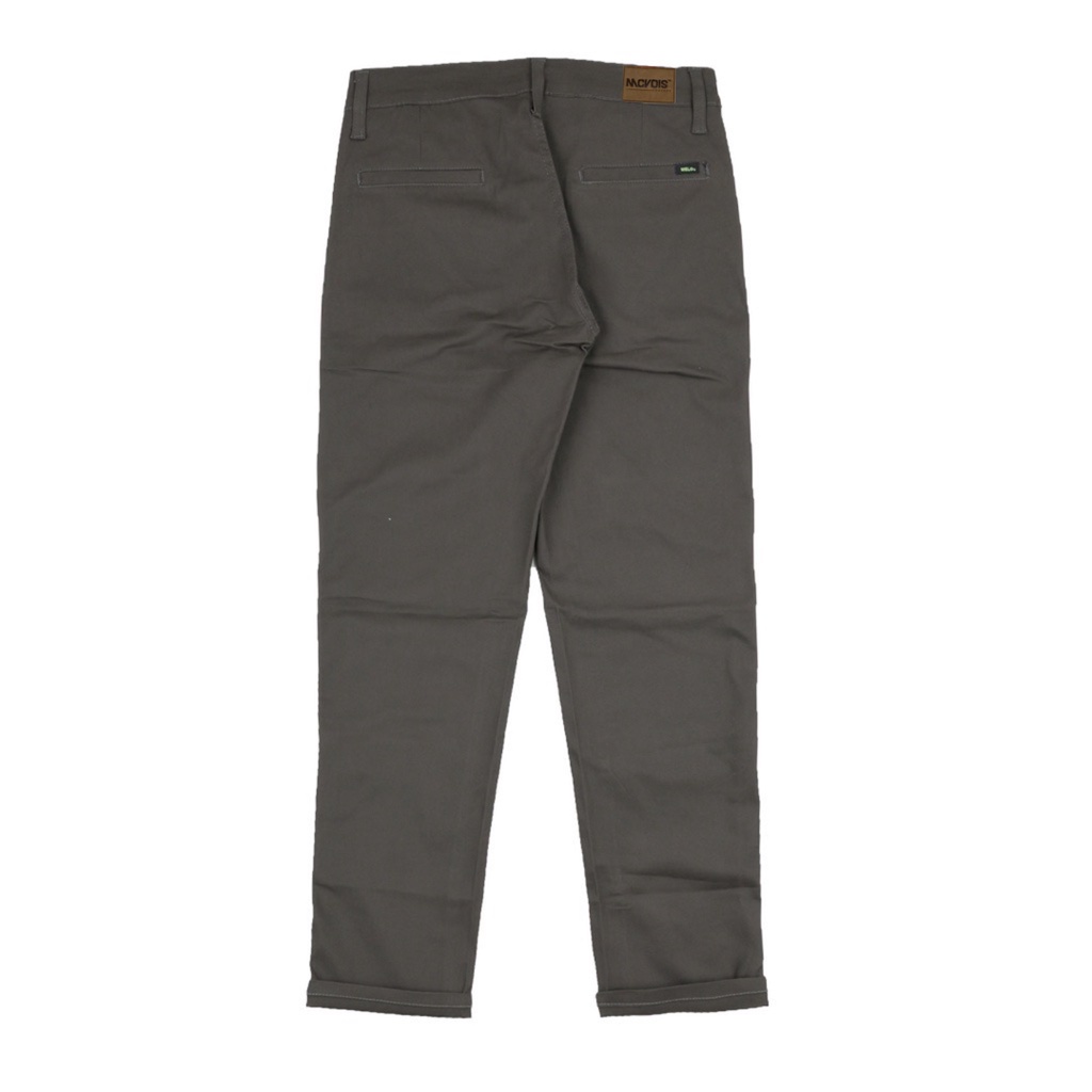 Mcvois Celana Chino Panjang Pria Abu Tua Premium Distro