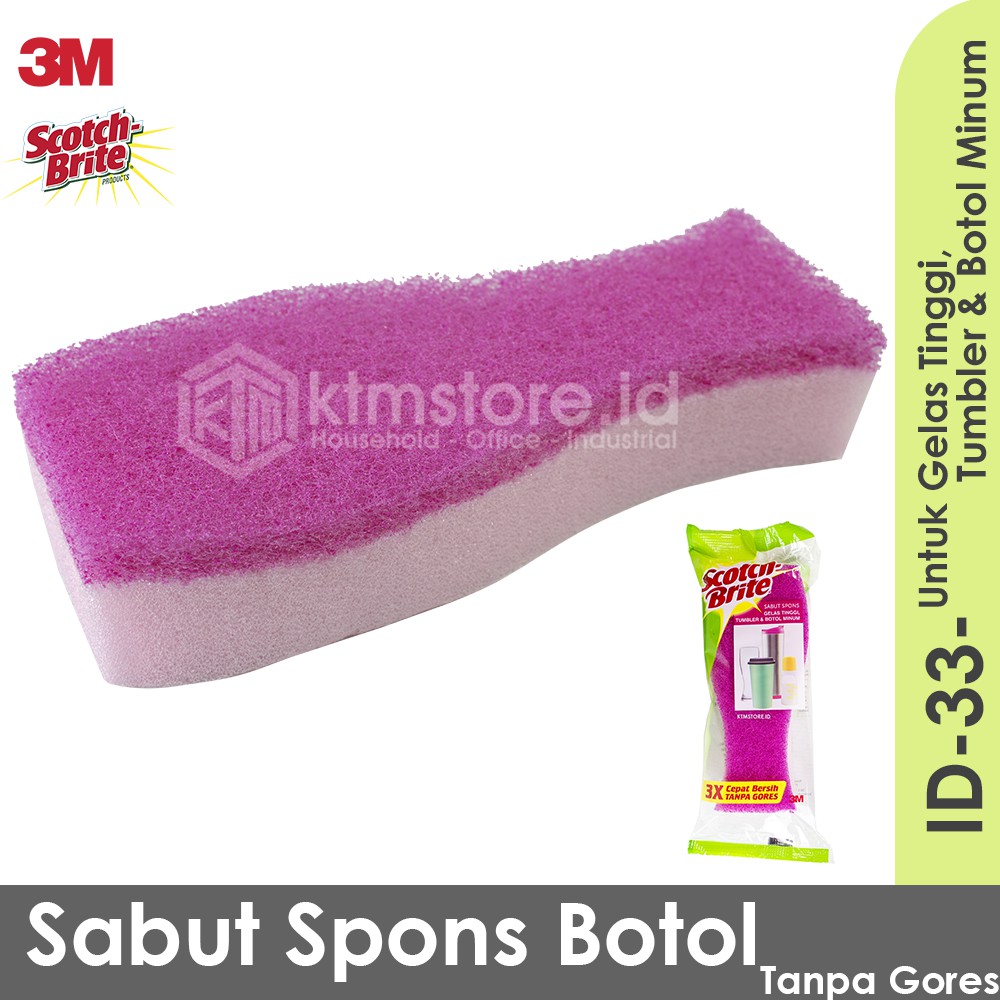 3M Scotch Brite Sabut Spons Botol Minum ID 33