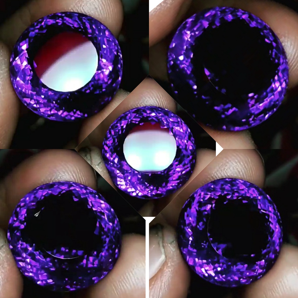 VIOLET BUNGUR TANJUNG BINTANG AMETHYST FULL CUTTING JARUM CUSTUM KD2317