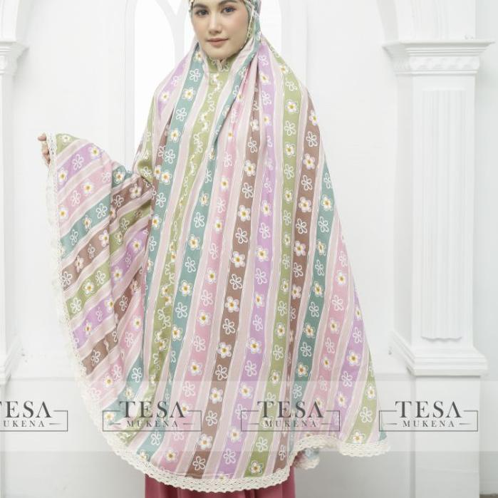 SHOPEE MALL Mukena Dewasa Katun Rayon Premium Jumbo grosir