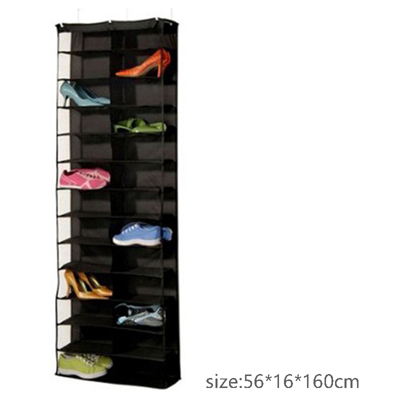 Shoe Shelves Closet Organizer 26 Pockets Over The Door Shoe Organizer I3 Shopee Indonesia