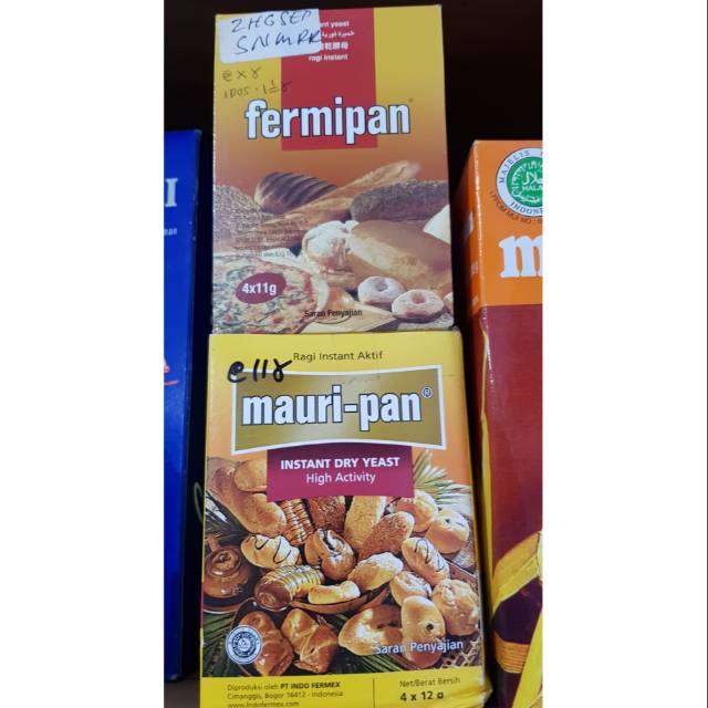 

Mauripan, Fermipan, Saft instan,GS donat, GS bakpao