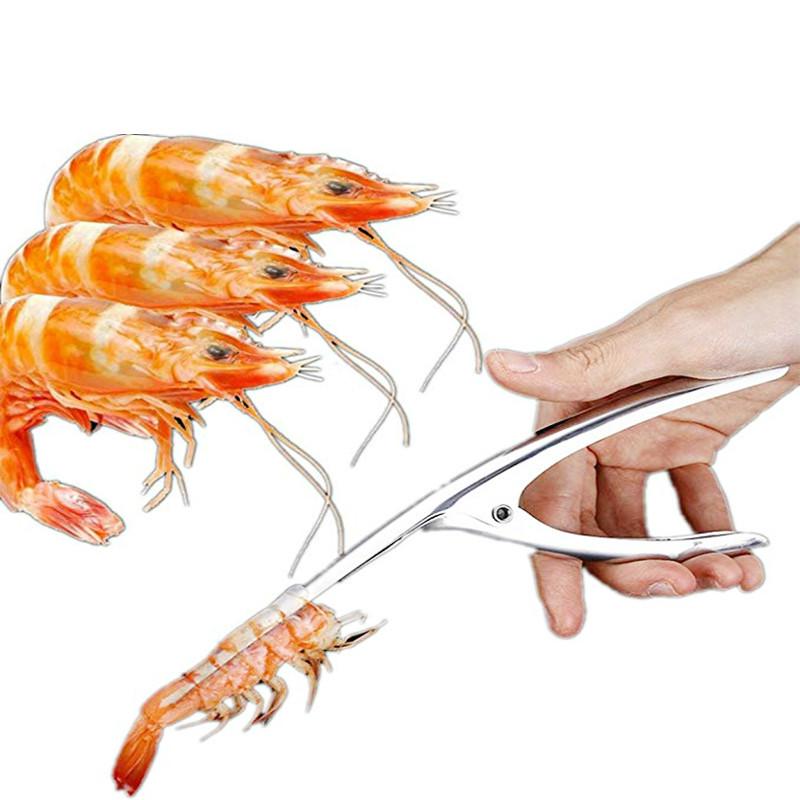 Prawn Peeler Stainless Steel Shrimp Peel Device Creative Kitchen Cooking Tools Home