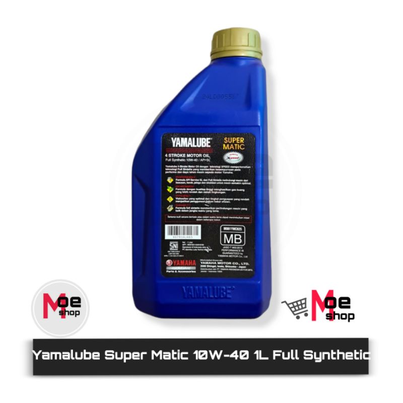 Oli Yamaha Yamalube Super Matic 10W-40 1Liter/1000ML Full Synthetic Asli Yamaha Ori