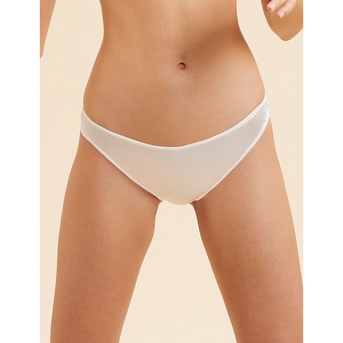 Panties Brief Satin Look White