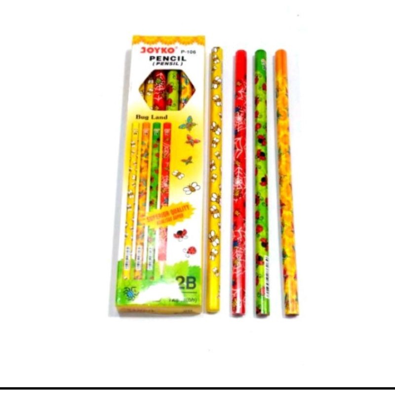 

Pensil / Pencil 2B Joyko P-106 Bug Land (12pcs)