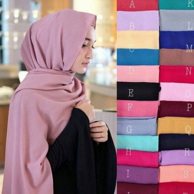  PASHMINA SABYAN ORI IMA DIAMOND CREPE JILBAB HIJAB PASMINA 