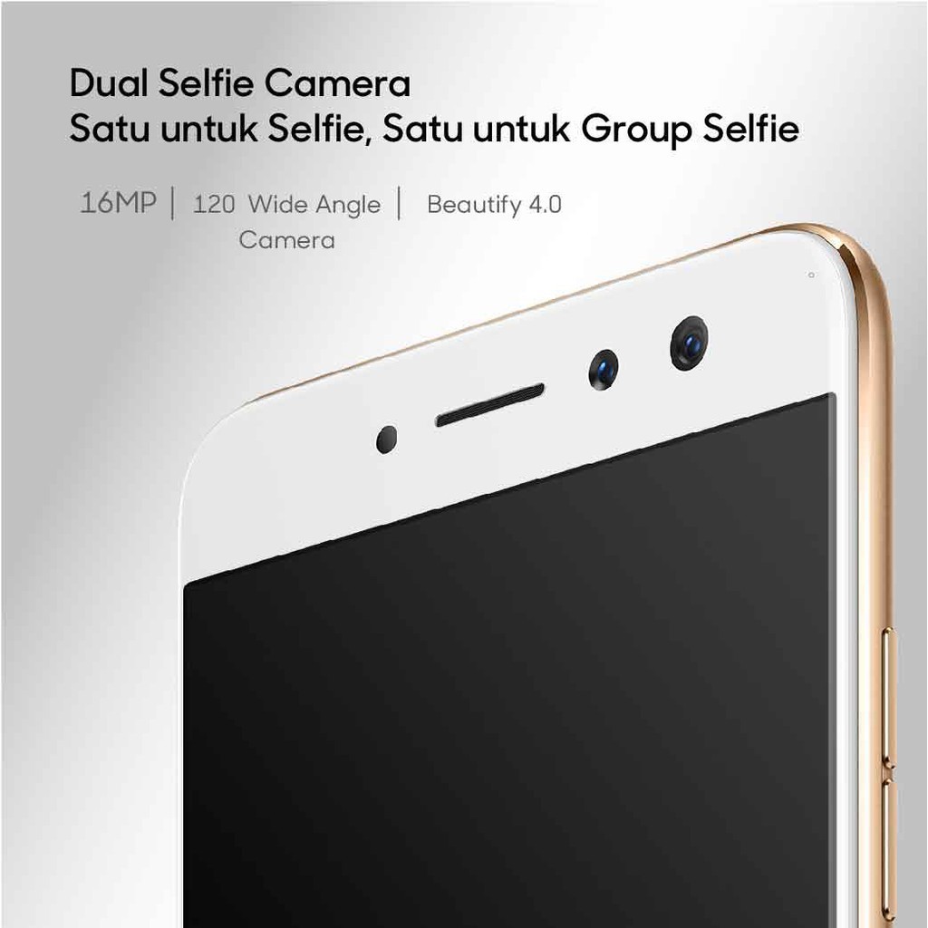 OPPO F3 Plus Smartphone Dual Camera 4GB/64GB Gold - (Cicilan TANPA Kartu Kredit, Garansi Resmi OPPO)