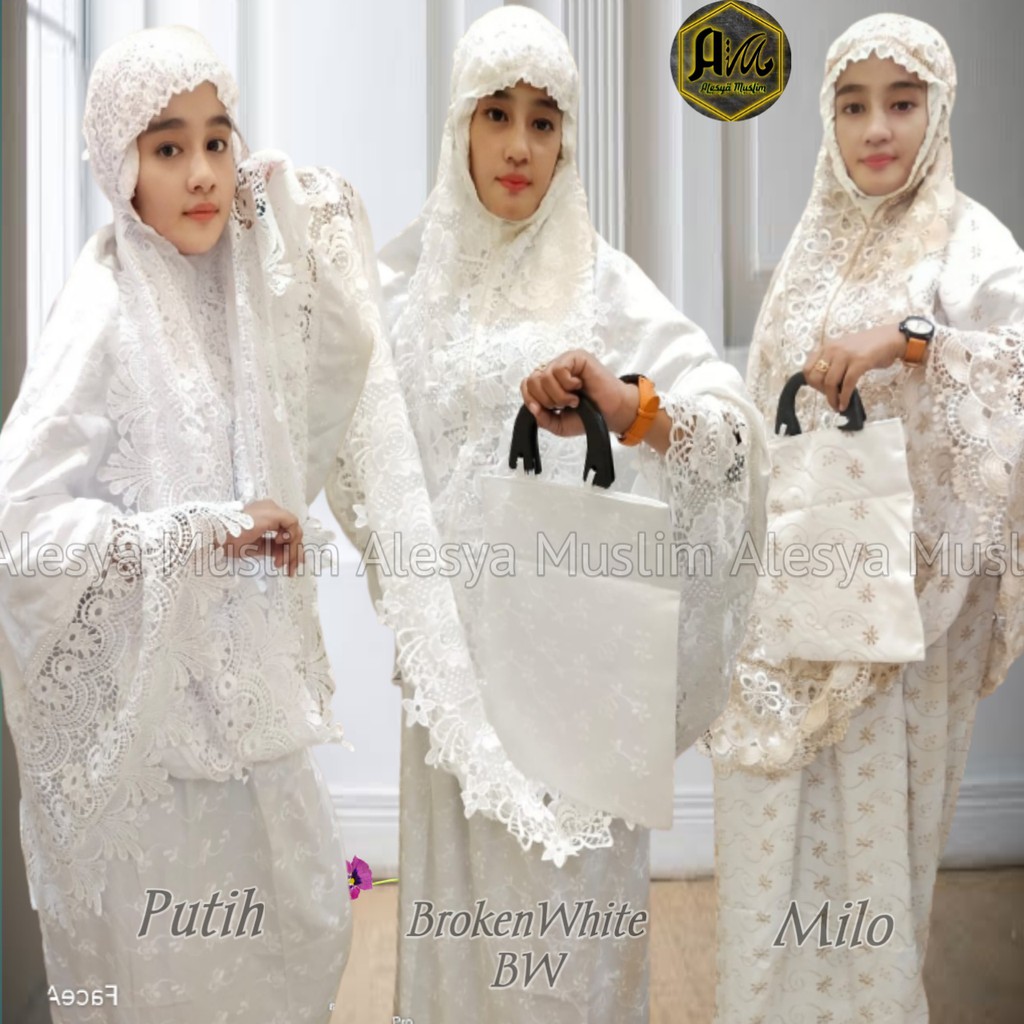 Mukena Sutera Paris Premium Renda Oriental/Best Seller/Harga Grosir/Bisa Bayar di Tempat