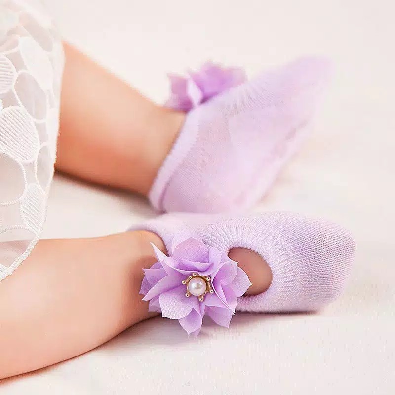 3 pasang kaos kaki bayi model pita 3in1 balerina sock baby import 0-1 tahun